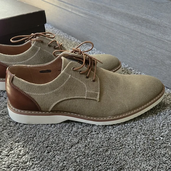 Florsheim Men's Unify Plain Toe Oxford Dress Casual Shoe, Khaki